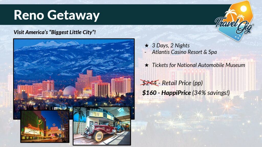 Reno Getaway Vacation Package